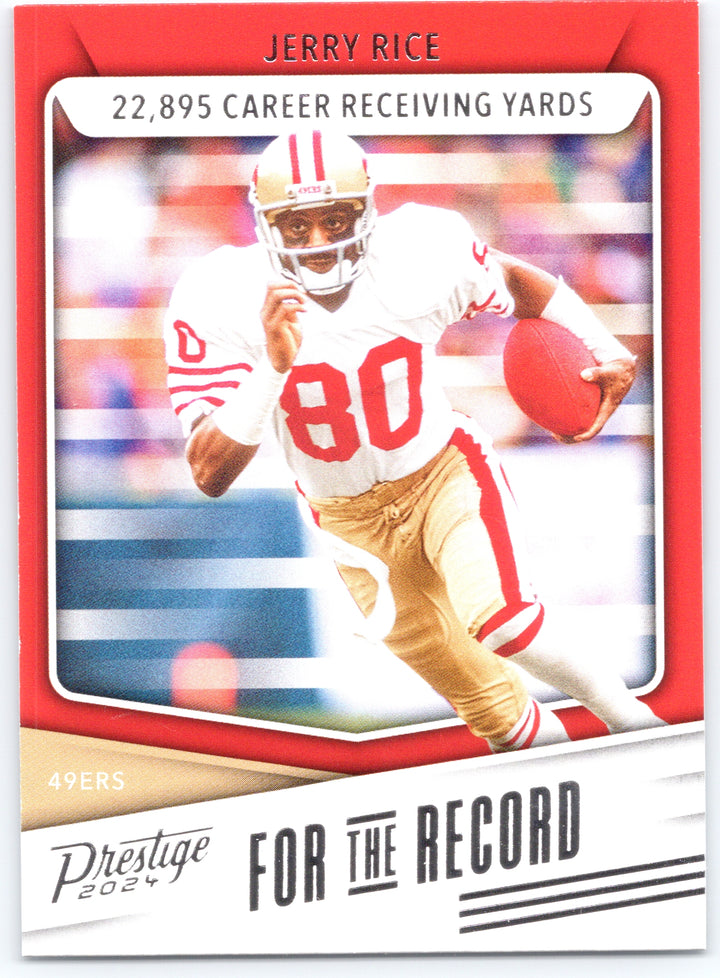 2024 Panini Prestige #FR-JR Jerry Rice For the Record