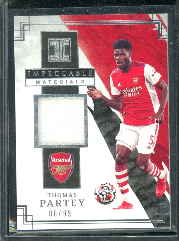 2021-22 Panini Impeccable #IM-TPA Thomas Partey Impeccable Materials #/99