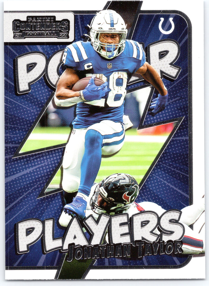 2022 Panini Contenders #PWR-JTA Jonathan Taylor Power Players