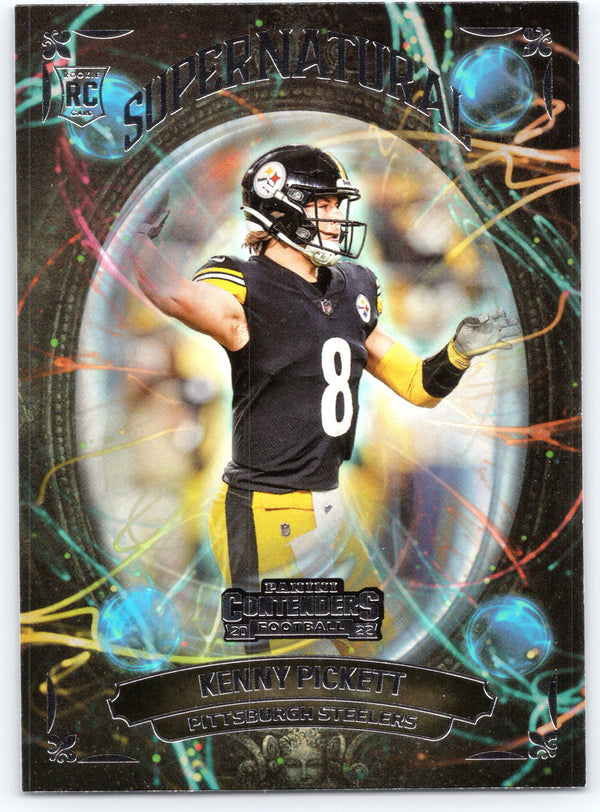 2022 Panini Contenders #SN-KPI Kenny Pickett Supernatural Emerald