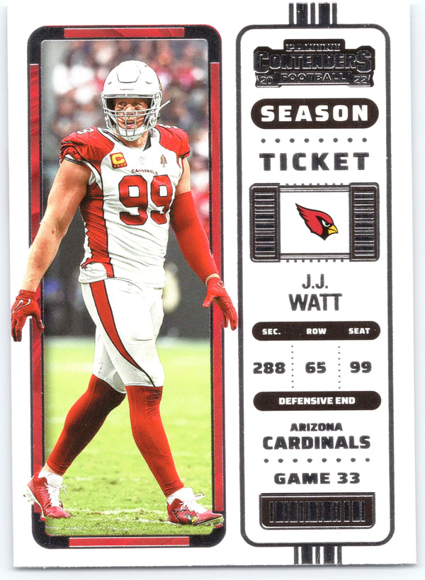 2022 Panini Contenders #4 J.J. Watt