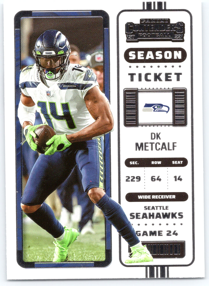 2022 Panini Contenders #89 DK Metcalf