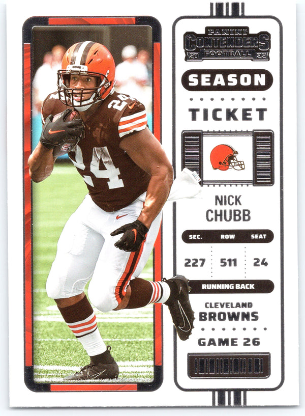 2022 Panini Contenders #24 Nick Chubb