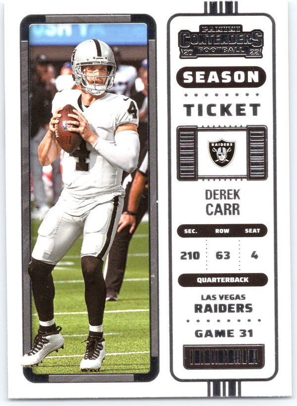 2022 Panini Contenders #66 Derek Carr