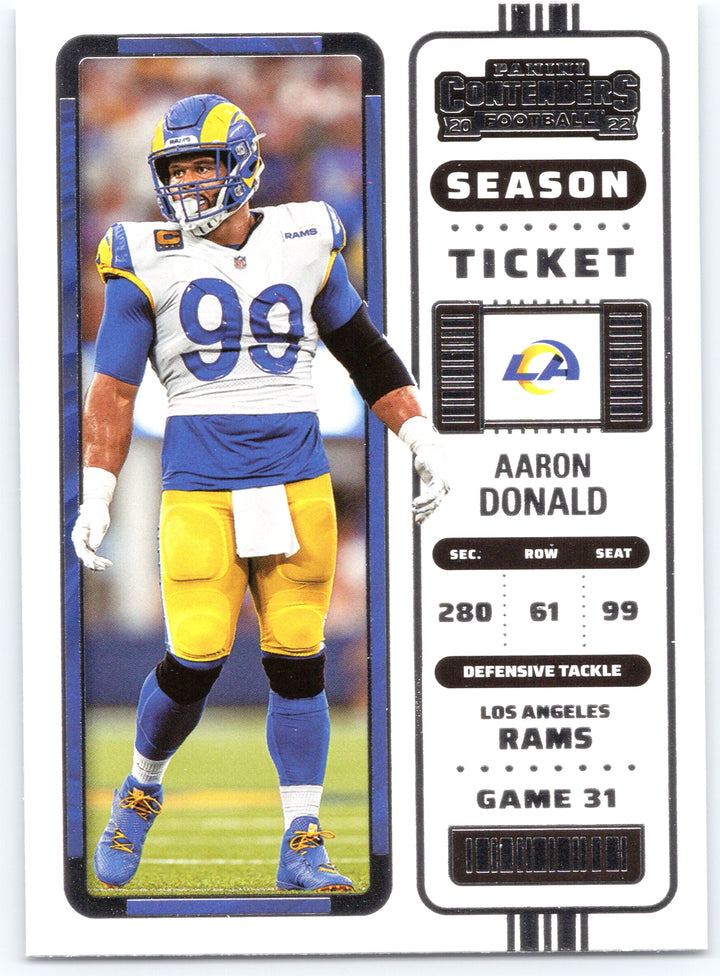 2022 Panini Contenders #50 Aaron Donald