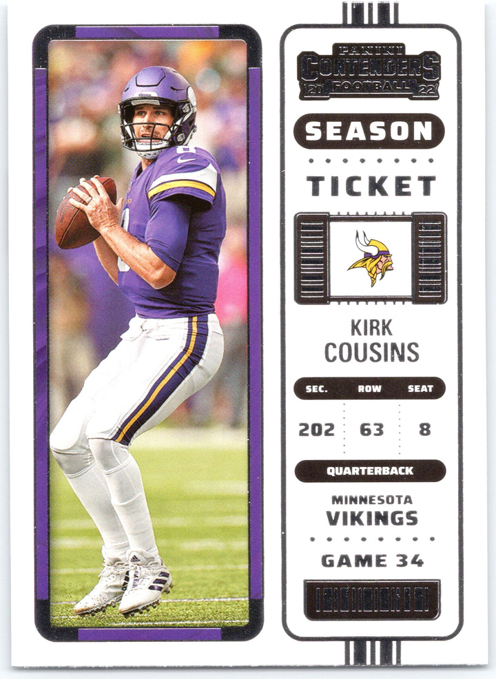 2022 Panini Contenders #54 Kirk Cousins