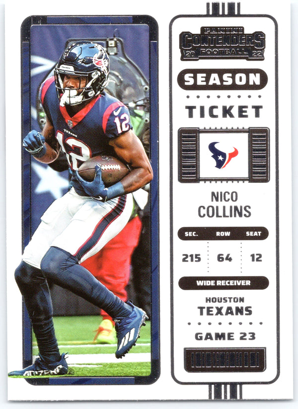 2022 Panini Contenders #39 Nico Collins