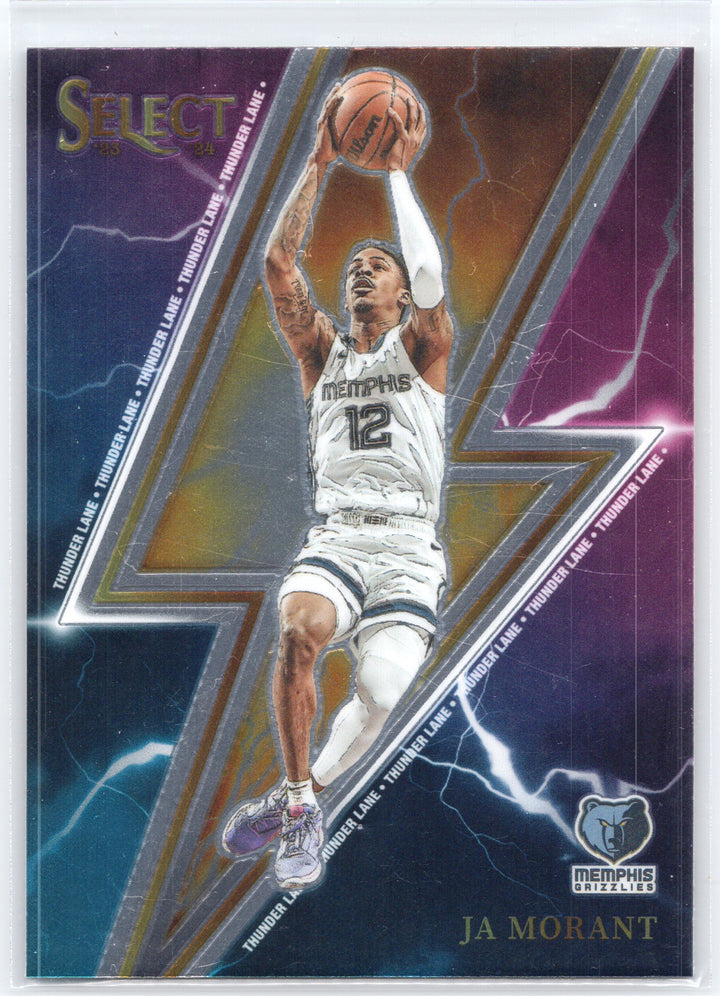 2023-24 Panini Select #7 Ja Morant Thunder Lane