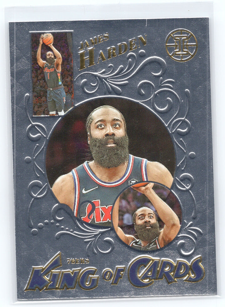 2021-22 Panini Illusions #8 James Harden King of Cards